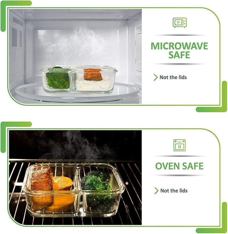 Laad afbeelding in Galerijviewer, 🥗 Slim voorbereiden, vers bewaren – met deze glazen vershoudbakjes 🥗 - happygetfit.com
