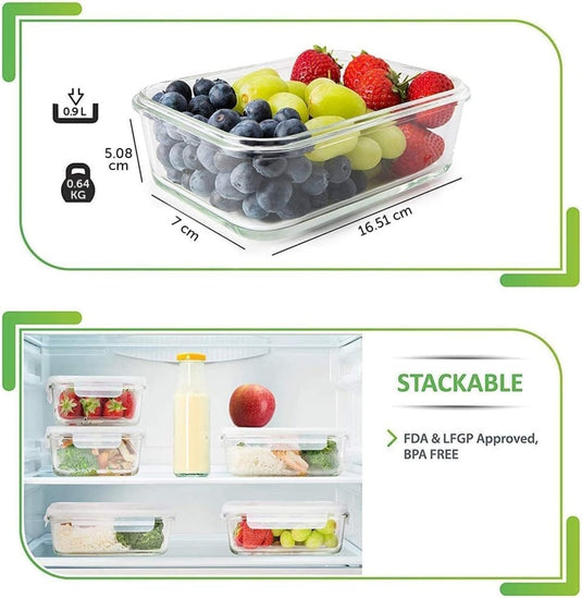 🥗 Slim voorbereiden, vers bewaren – met deze glazen vershoudbakjes 🥗 - happygetfit.com