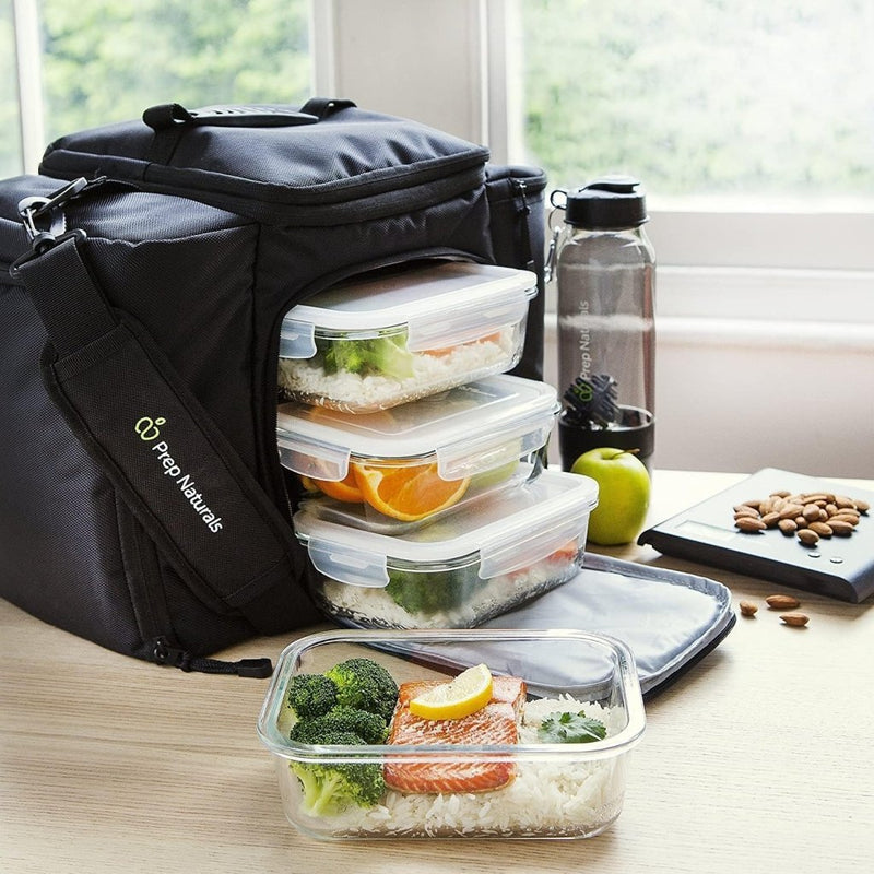 Laad afbeelding in Galerijviewer, 🥗 Slim voorbereiden, vers bewaren – met deze glazen vershoudbakjes 🥗 - happygetfit.com
