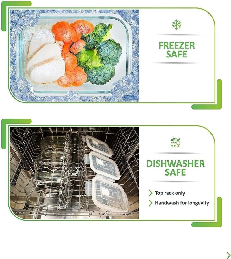 Laad afbeelding in Galerijviewer, 🥗 Slim voorbereiden, vers bewaren – met deze glazen vershoudbakjes 🥗 - happygetfit.com
