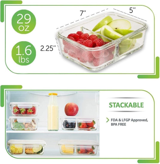 🥗 Slim voorbereiden, vers bewaren – met deze glazen vershoudbakjes 🥗 - happygetfit.com