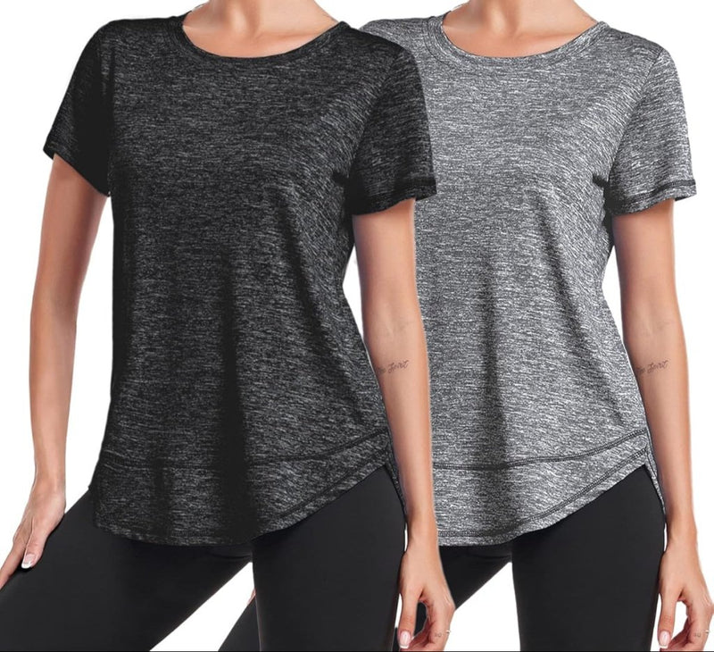 Laad afbeelding in Galerijviewer, 💪 Sportief T-shirt voor dames – comfort, stijl en bewegingsvrijheid in één - happygetfit.com
