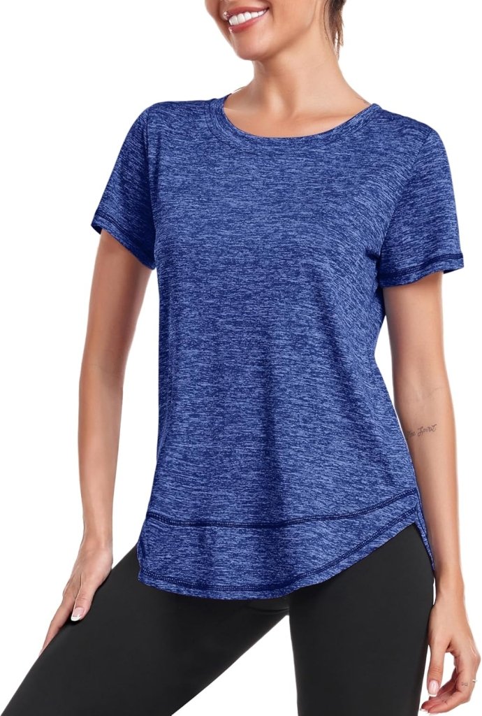 Laad afbeelding in Galerijviewer, 💪 Sportief T-shirt voor dames – comfort, stijl en bewegingsvrijheid in één - happygetfit.com
