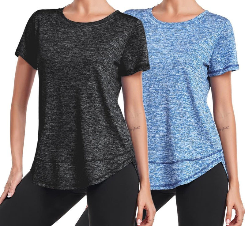 Laad afbeelding in Galerijviewer, 💪 Sportief T-shirt voor dames – comfort, stijl en bewegingsvrijheid in één - happygetfit.com

