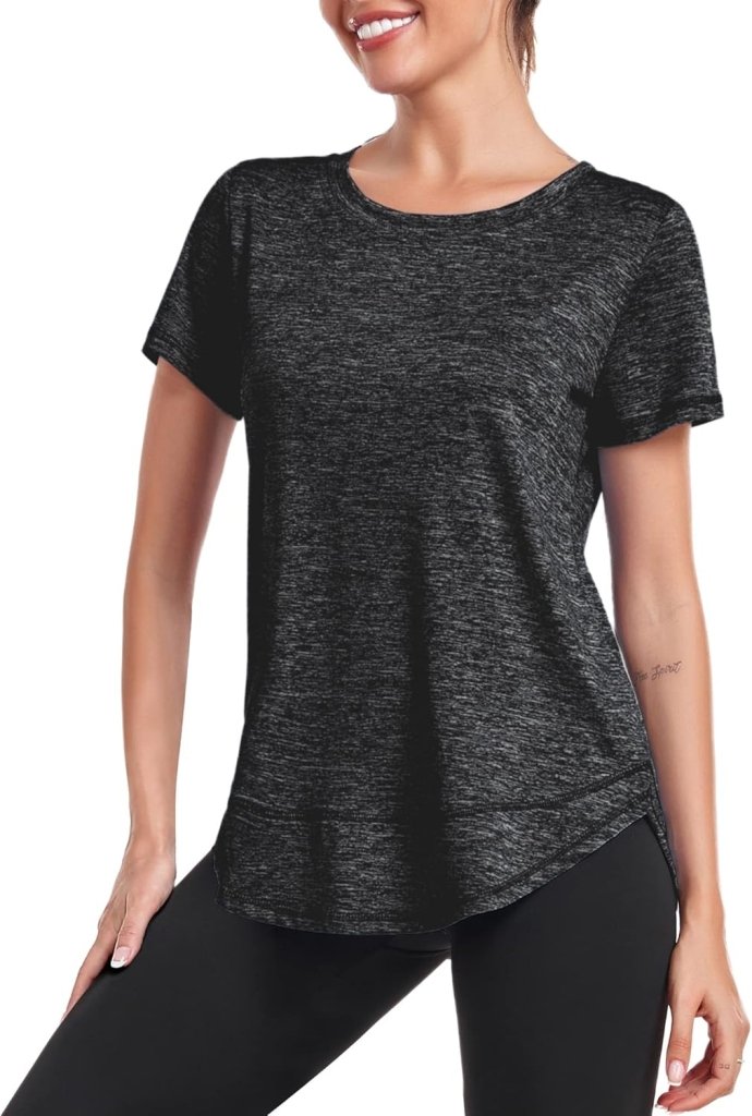 Laad afbeelding in Galerijviewer, 💪 Sportief T-shirt voor dames – comfort, stijl en bewegingsvrijheid in één - happygetfit.com
