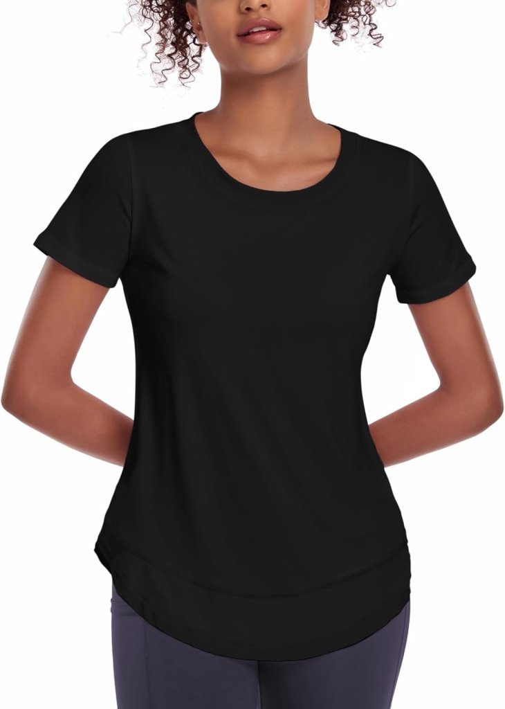 Laad afbeelding in Galerijviewer, 💪 Sportief T-shirt voor dames – comfort, stijl en bewegingsvrijheid in één - happygetfit.com
