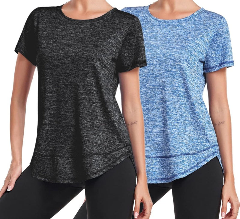 Laad afbeelding in Galerijviewer, 💪 Sportief T-shirt voor dames – comfort, stijl en bewegingsvrijheid in één - happygetfit.com
