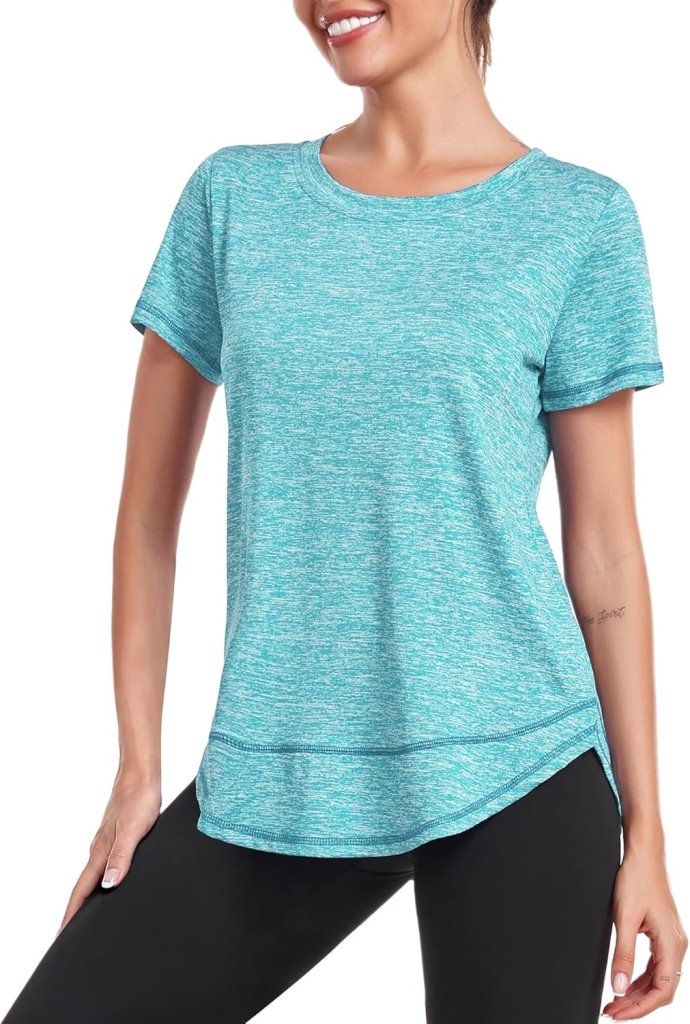Laad afbeelding in Galerijviewer, 💪 Sportief T-shirt voor dames – comfort, stijl en bewegingsvrijheid in één - happygetfit.com
