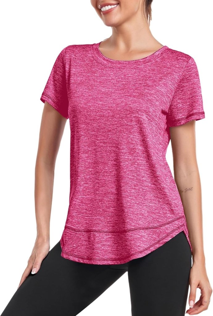 Laad afbeelding in Galerijviewer, 💪 Sportief T-shirt voor dames – comfort, stijl en bewegingsvrijheid in één - happygetfit.com
