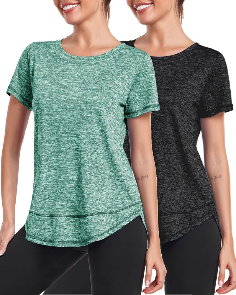 Laad afbeelding in Galerijviewer, 💪 Sportief T-shirt voor dames – comfort, stijl en bewegingsvrijheid in één - happygetfit.com
