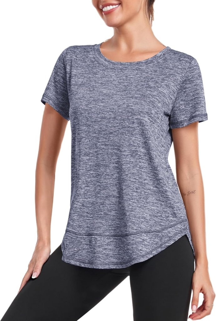 Laad afbeelding in Galerijviewer, 💪 Sportief T-shirt voor dames – comfort, stijl en bewegingsvrijheid in één - happygetfit.com
