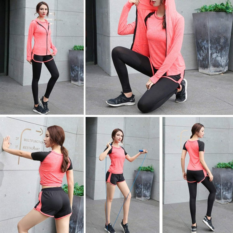 Laad afbeelding in Galerijviewer, 🔥 Trainingspak voor dames – complete 5 - delige set voor elke workout, elk seizoen 💪 - happygetfit.com
