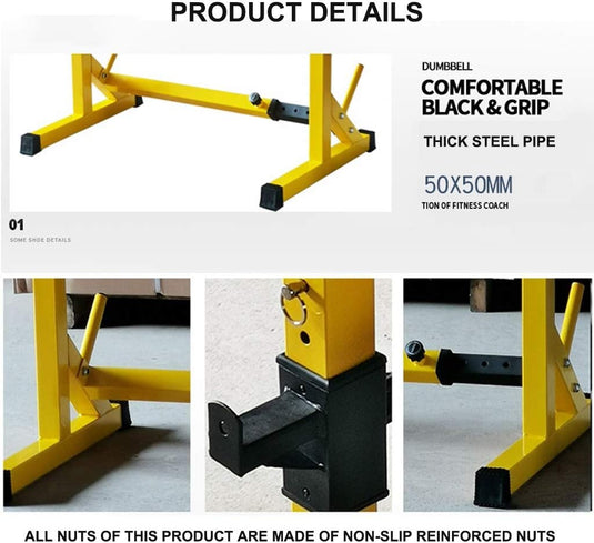 🏋️‍♂️ Verstelbaar squat rack – dé fitness set - up voor thuis krachttrainers 💥 - happygetfit.com
