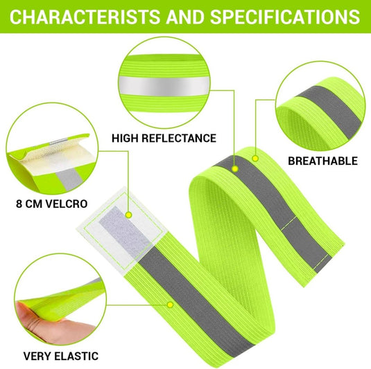 🏃‍♂️ Wees zichtbaar en veilig met deze reflecterende armbanden! - happygetfit.com