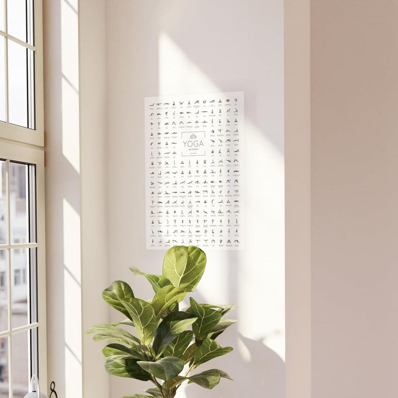 Laad afbeelding in Galerijviewer, 🧘‍♀️ Yoga poster – 168 houdingen voor inspiratie, focus en dagelijkse flow 🌿 - happygetfit.com

