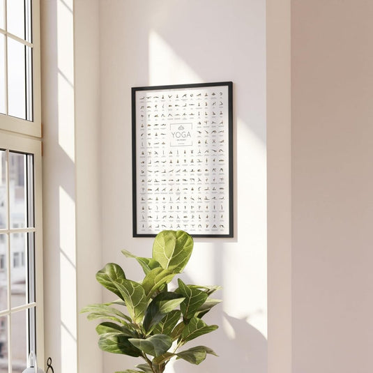 🧘‍♀️ Yoga poster – 168 houdingen voor inspiratie, focus en dagelijkse flow 🌿 - happygetfit.com