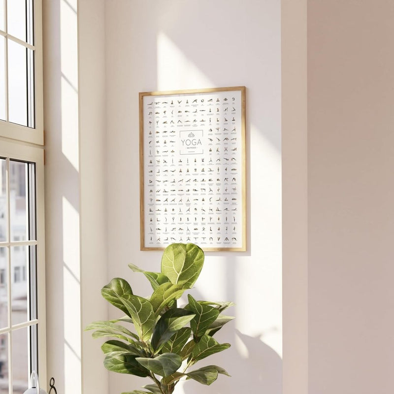 Laad afbeelding in Galerijviewer, 🧘‍♀️ Yoga poster – 168 houdingen voor inspiratie, focus en dagelijkse flow 🌿 - happygetfit.com
