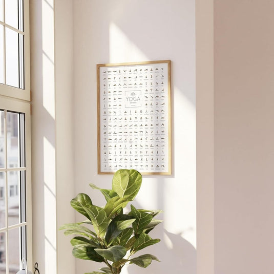 🧘‍♀️ Yoga poster – 168 houdingen voor inspiratie, focus en dagelijkse flow 🌿 - happygetfit.com