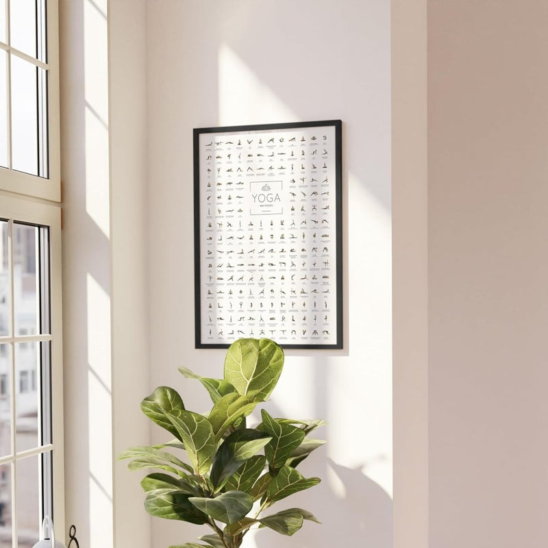 Laad afbeelding in Galerijviewer, 🧘‍♀️ Yoga poster – 168 houdingen voor inspiratie, focus en dagelijkse flow 🌿 - happygetfit.com
