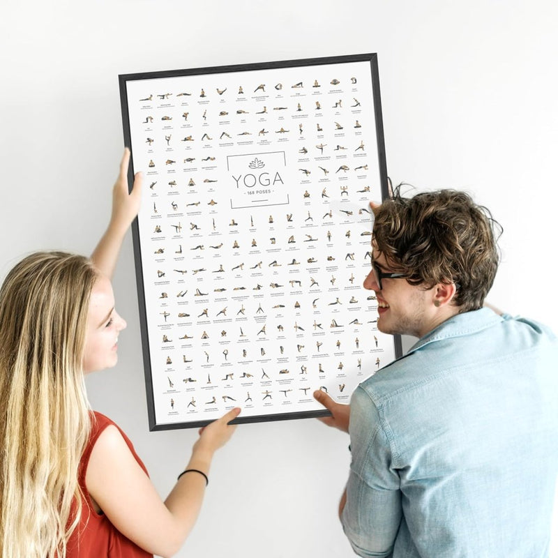 Laad afbeelding in Galerijviewer, 🧘‍♀️ Yoga poster – 168 houdingen voor inspiratie, focus en dagelijkse flow 🌿 - happygetfit.com
