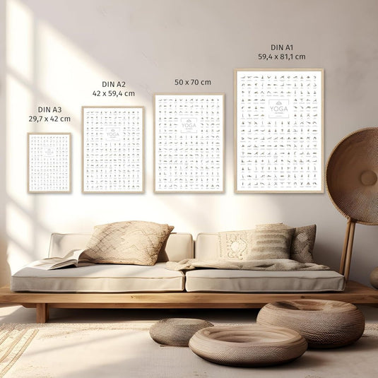 🧘‍♀️ Yoga poster – 168 houdingen voor inspiratie, focus en dagelijkse flow 🌿 - happygetfit.com