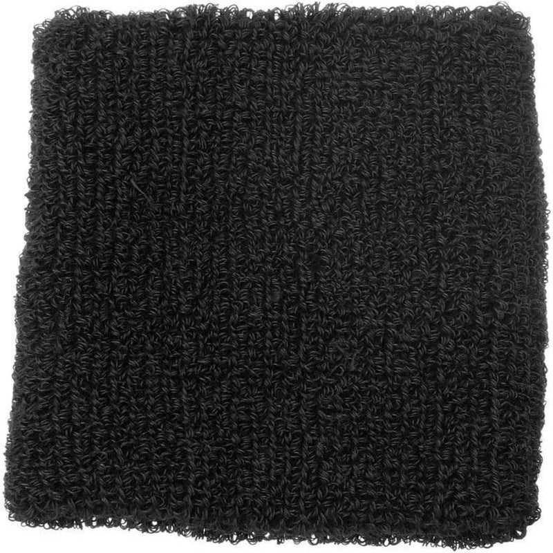 Laad afbeelding in Galerijviewer, Ontdek ultiem comfort met onze zwarte, gestructureerde polsband gemaakt van rekbaar katoen voor een perfecte pasvorm en uitstekend absorptievermogen!.
