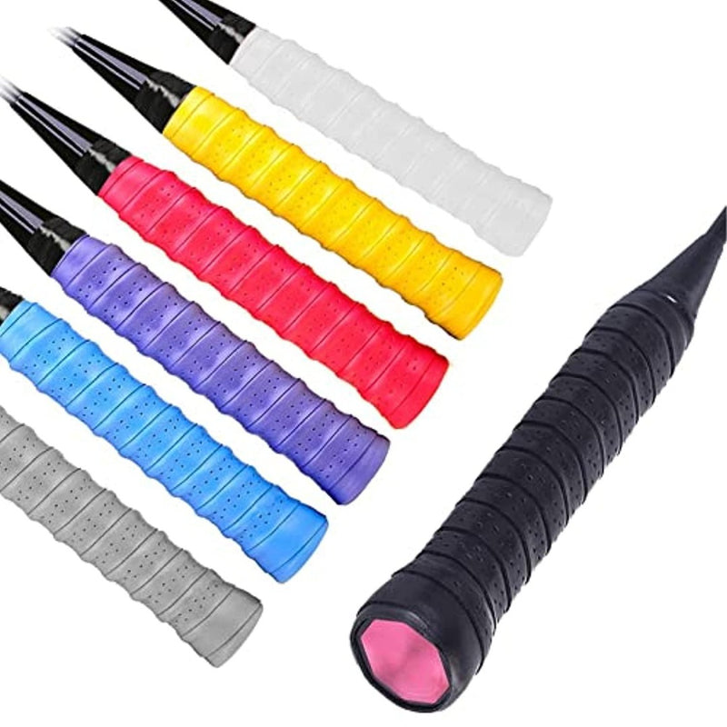 Laad afbeelding in Galerijviewer, De Padel grip set: personaliseer je racket en verbeter je spel is verkrijgbaar in levendige kleuren (grijs, wit, roze, blauw, paars, geel en rood) en is ook verkrijgbaar in een strakke zwarte variant. De set wordt geprezen om zijn kleurrijke kwaliteit en verbeterde grip waarmee je je spel op elke baan naar een hoger niveau tilt.
