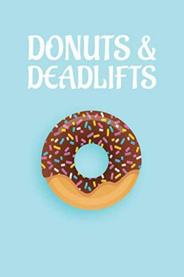 Een donut met chocolade-ijs en sprinkles staat op een blauwe achtergrond. Het onderschrift 