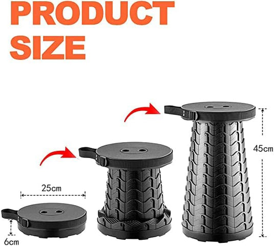 De gewaardeerde vouwkruk biedt drie hoogtestanden: 6 cm, 25 cm en 45 cm. Het is gemaakt van hoogwaardige kunststof, afgewerkt in zwart en heeft een handige zijgreep. Geniet van comfortabel zitten, waar je ook gebogen bent!.