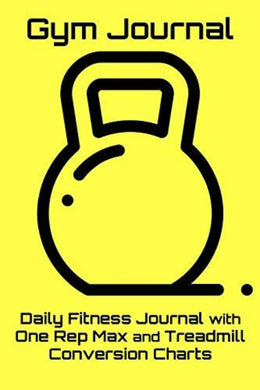 Gele cover met een zwarte kettlebell-contour. De 
