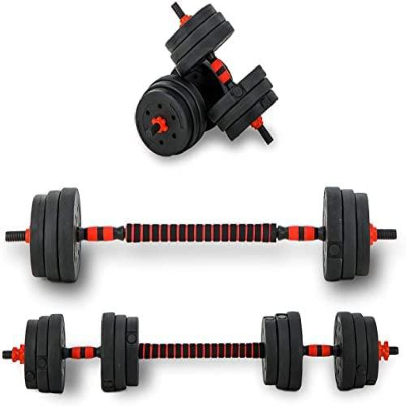 Laad afbeelding in Galerijviewer, Til je krachttraining thuis naar een hoger niveau met onze Verstelbare dumbells set. Deze zwart-rode set wordt geleverd met meerdere gewichtsschijven en een verbindingsstang, die naadloos kan worden omgezet in een halterstang voor veelzijdige thuistrainingssessies.
