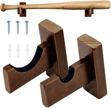 Honkbalknuppelsteunen: De perfecte manier om je collectie te presenteren. Massief bamboe displayhouder inclusief muurhaken, schroeven en ankers. Ideaal voor de ware honkbalfanaat.