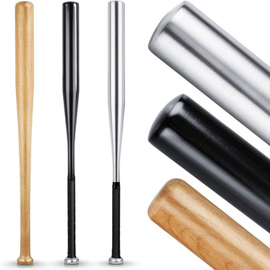 De afbeelding toont zowel houten als metalen honkbalknuppels, met volledige weergaven en close-ups van de lopen om de hoogwaardige materialen te laten zien die worden gebruikt in onze 