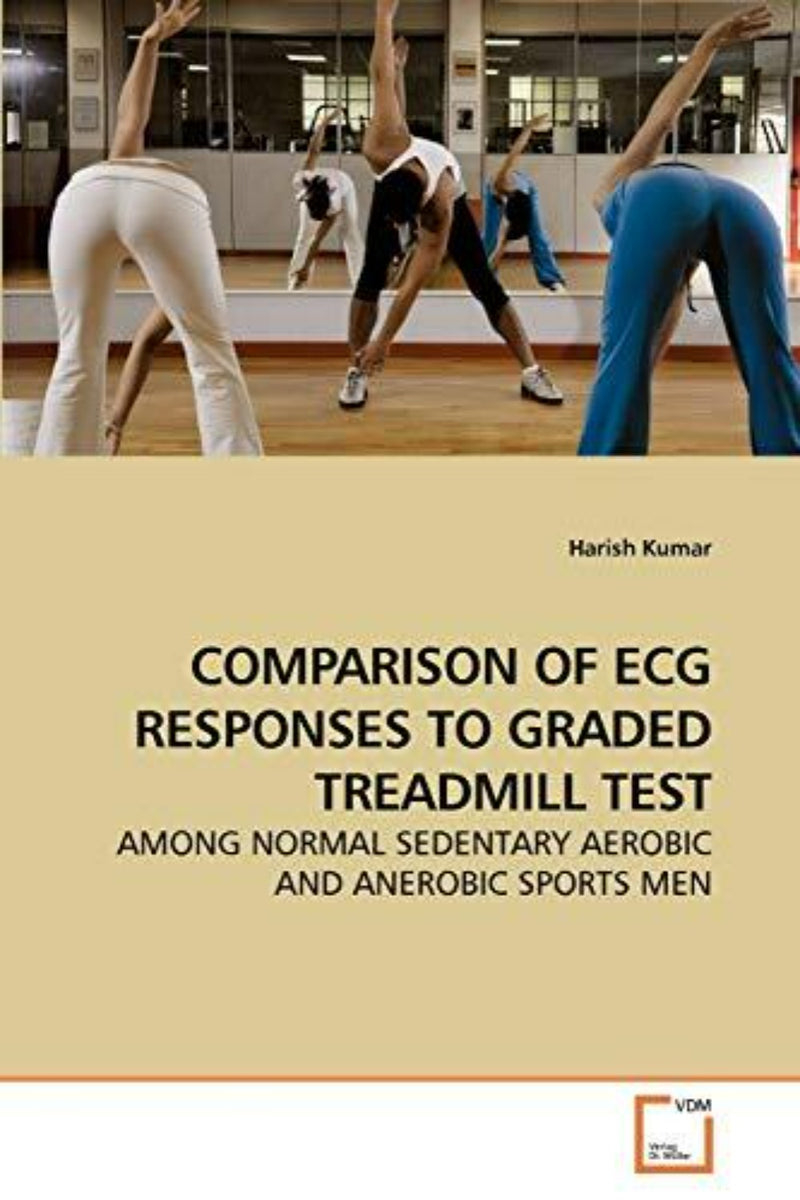 Laad afbeelding in Galerijviewer, Op de cover van het boek staan sportschoolbezoekers afgebeeld die met spiegels trainen. Titel: &quot;Kumar, H: COMPARISON OF ECG RESPONSES TO GRADED TREADMILL TEST,&quot; die inzicht biedt in zowel aerobe als anaerobe groepen.
