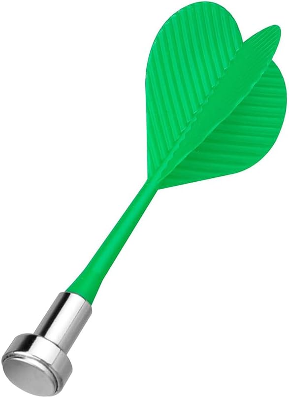 Laad afbeelding in Galerijviewer, Het Dubbelzijdige magnetische dartbord bevat een groene magnetische dart met een geribbelde plastic vlucht en metalen punt, wat veilig spelplezier biedt voor zowel kinderen als volwassenen, en plezier garandeert bij elke worp.
