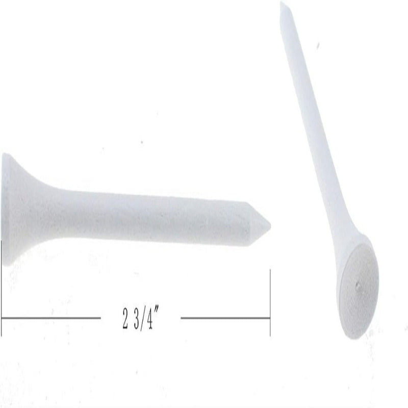 Laad afbeelding in Galerijviewer, Twee Professionele houten golftees, één plat en één rechtop, nauwkeurig gemeten op 2 3/4 inch.
