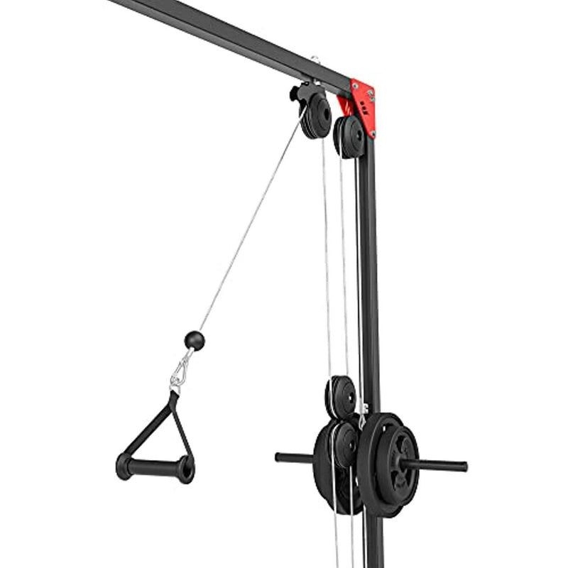 Laad afbeelding in Galerijviewer, De &quot;Sport je lichaam tot perfectie&quot; kabelcrossovermachine, voorzien van een katrolsysteem op een metalen frame met handvatten en zijhalterschijven, biedt Europese topkwaliteit voor diverse trainingsmogelijkheden en is daarmee de perfecte oplossing voor jouw ultieme training.

