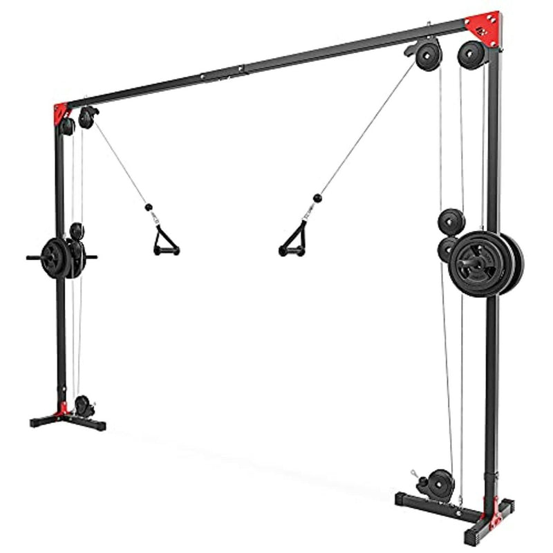 Laad afbeelding in Galerijviewer, Ervaar de ultieme krachttraining met de hoogwaardige Sport Cable Crossover Machine, met meerdere gewichten en veelzijdige katrolhandgrepen voor eindeloze trainingsmogelijkheden.
