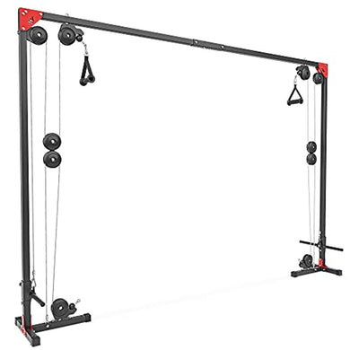 Sport je lichaam tot perfectie met de sport cable crossover machine: De krachtpatser voor jouw ultieme training! Met verstelbare katrollen en handgrepen op een robuust metalen frame, biedt het diverse trainingsmogelijkheden voor krachtoefeningen.