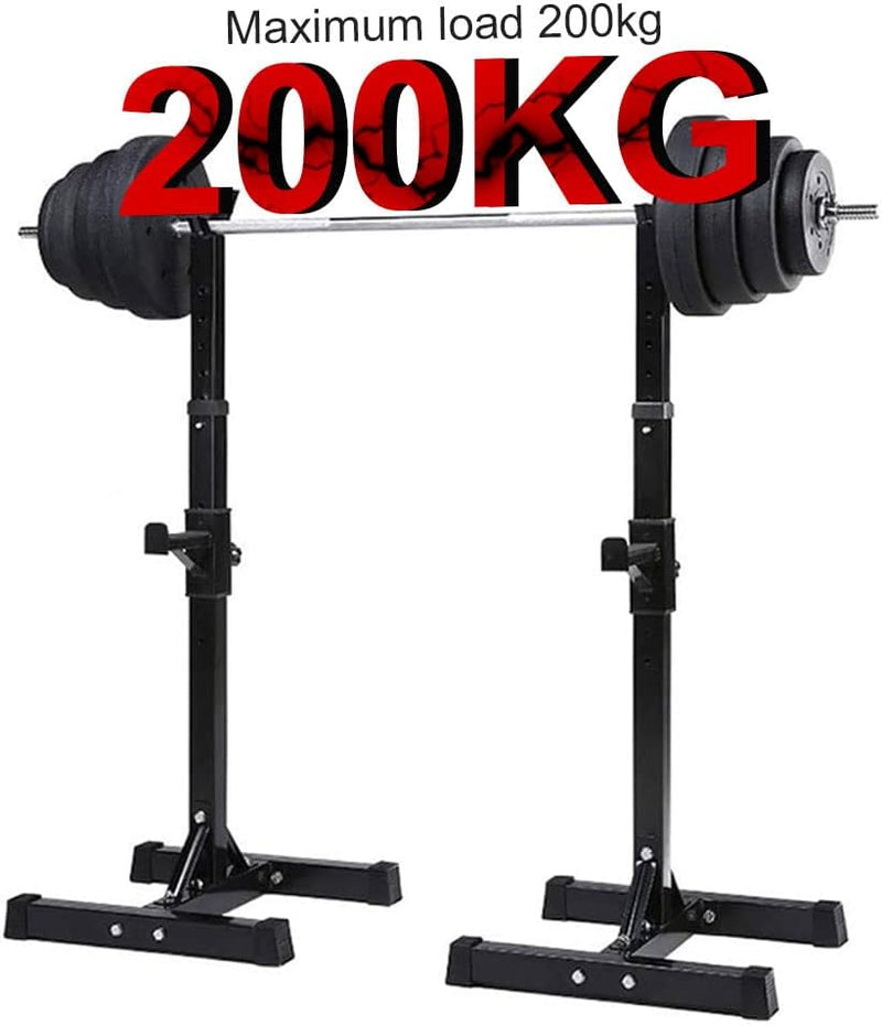Laad afbeelding in Galerijviewer, Probeer onze &quot;Versterk je lichaam: Squat rek voor ultieme trainingsresultaten,&quot; speciaal ontworpen voor krachttraining met een maximale capaciteit van 200 kg. Dit gewichthefrek biedt verstelbare standaards en een robuuste constructie, wat veiligheid en stabiliteit biedt voor al uw hefbehoeften.
